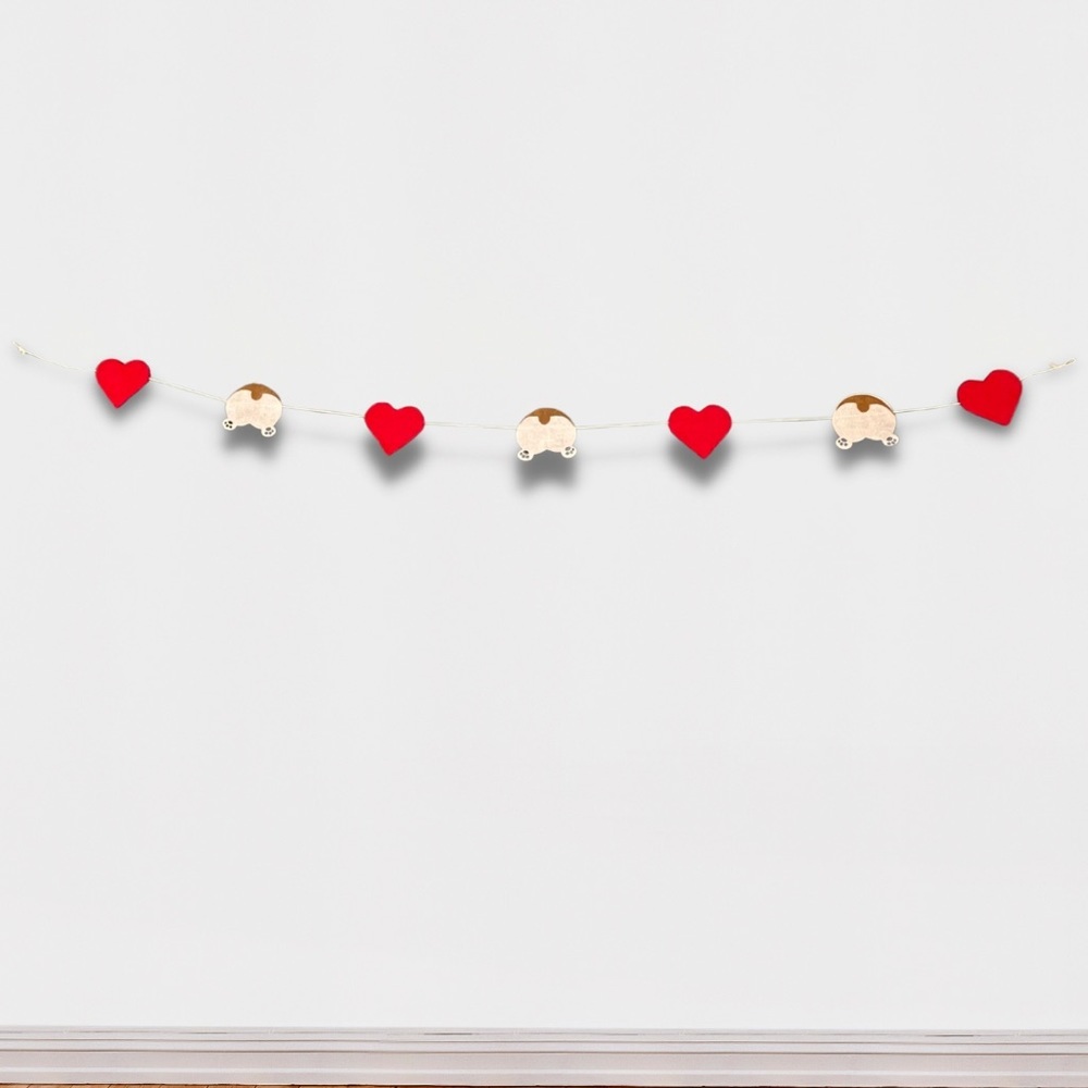 Handmade corgi butt garland​